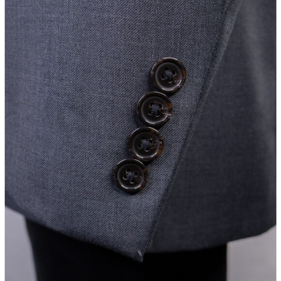 Ralph Lauren 2-Pcs Blazer / Vest Set Jacket Coat Solid Gray Sz 48R Two Button - Picture 12 of 16